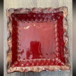 Fingerprint Pottery Decorative Plate